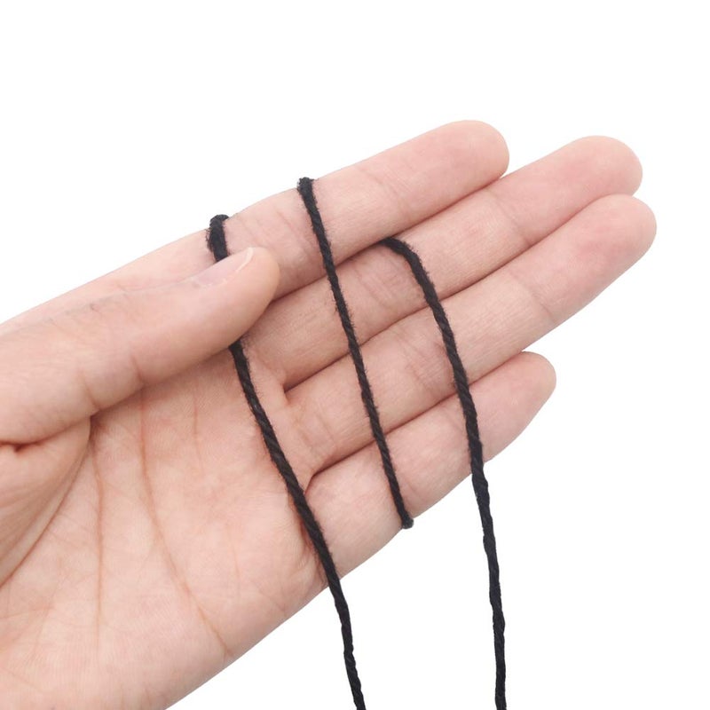 Vivifying 656 Feet Black Jute Twine, Natural 2mm Jute Cord for Crafts, Halloween Wrapping, Garden (Black) - Image 4